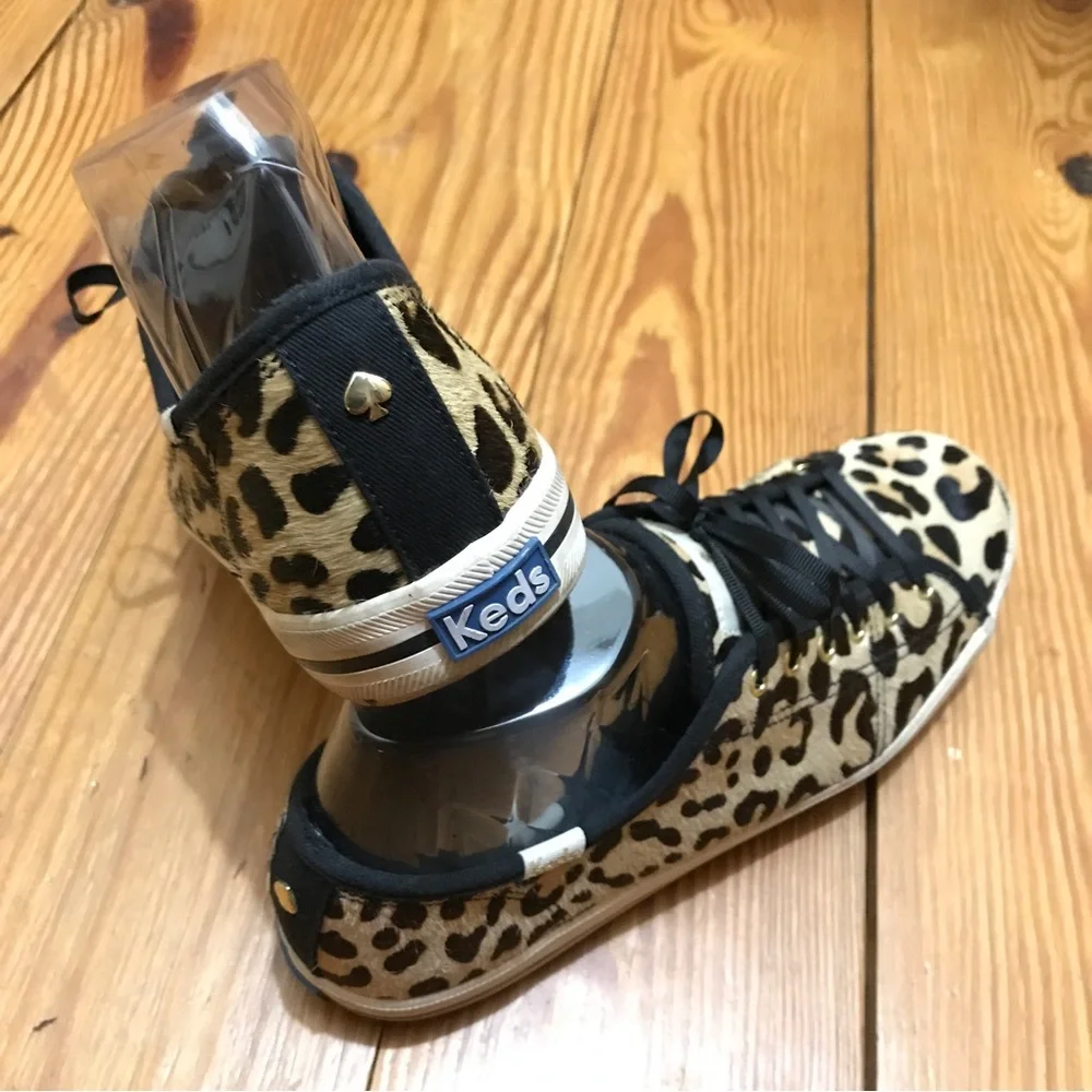Keds Kate Spade Animal Hair Leopard Print Sneakers, EUC, 7.5 - Picture 7 of 13